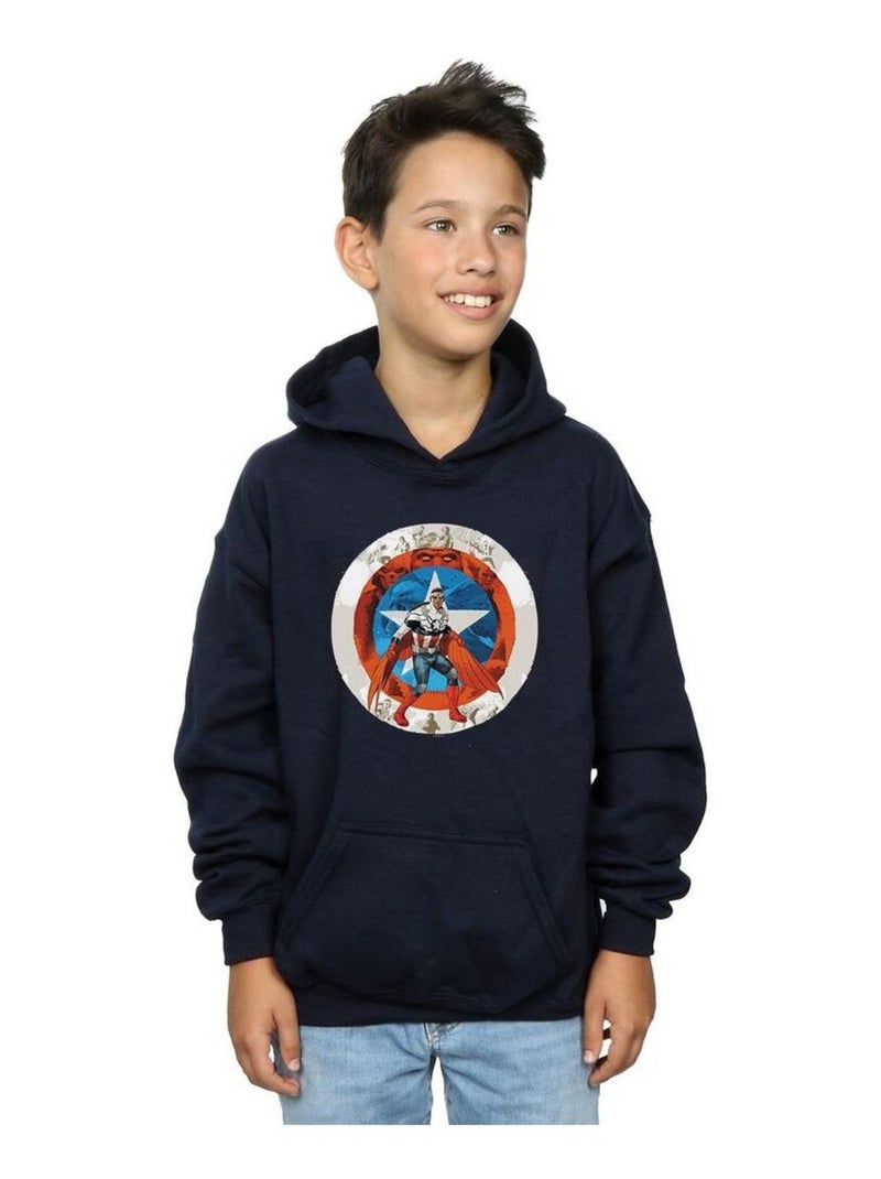 Marvel - Sweat à capuche Bleu marine - Kiabi