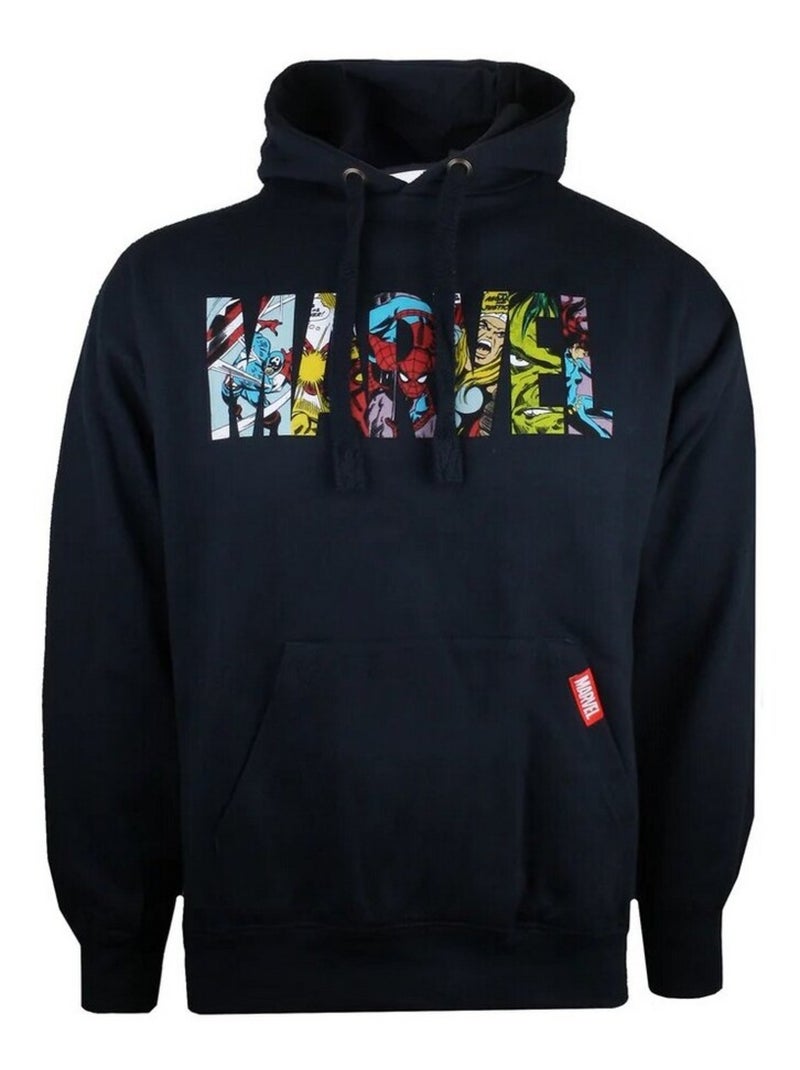 Marvel - Sweat à capuche Bleu marine - Kiabi