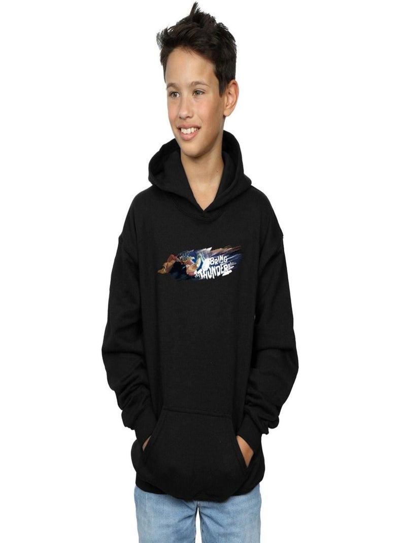 Marvel - Sweat à capuche BRING THE THUNDER Noir - Kiabi