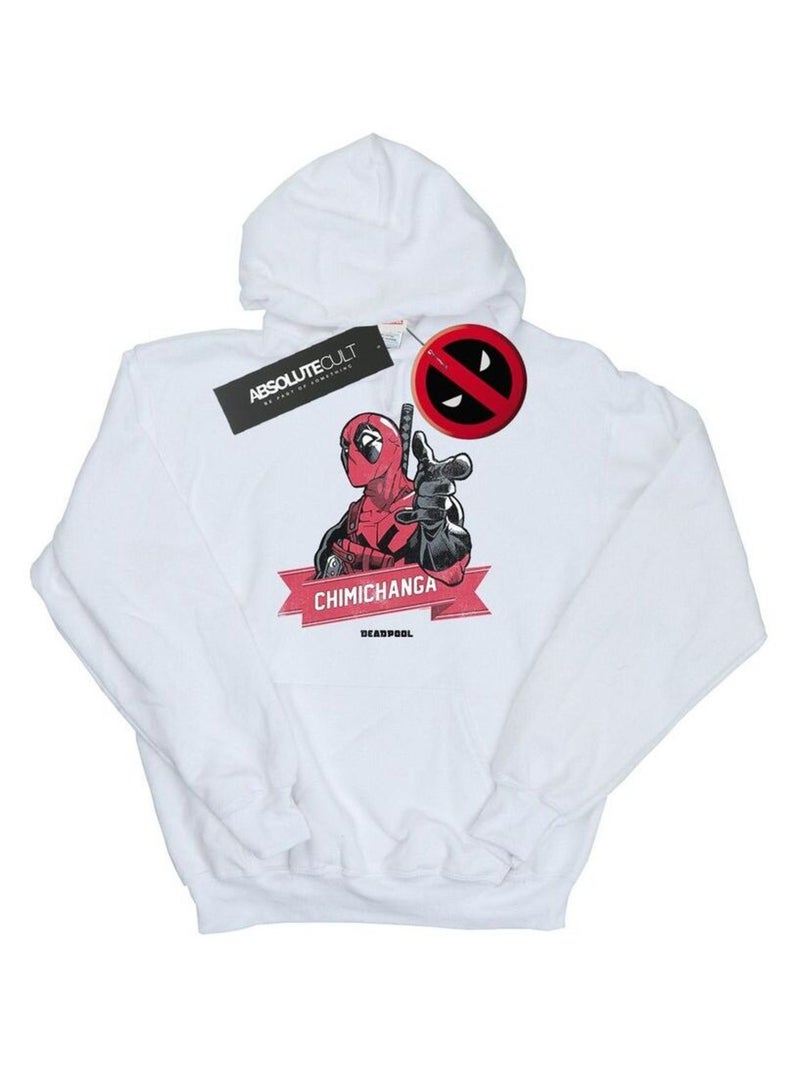 Marvel - Sweat à capuche CHIMICHANGA FINGER Blanc - Kiabi