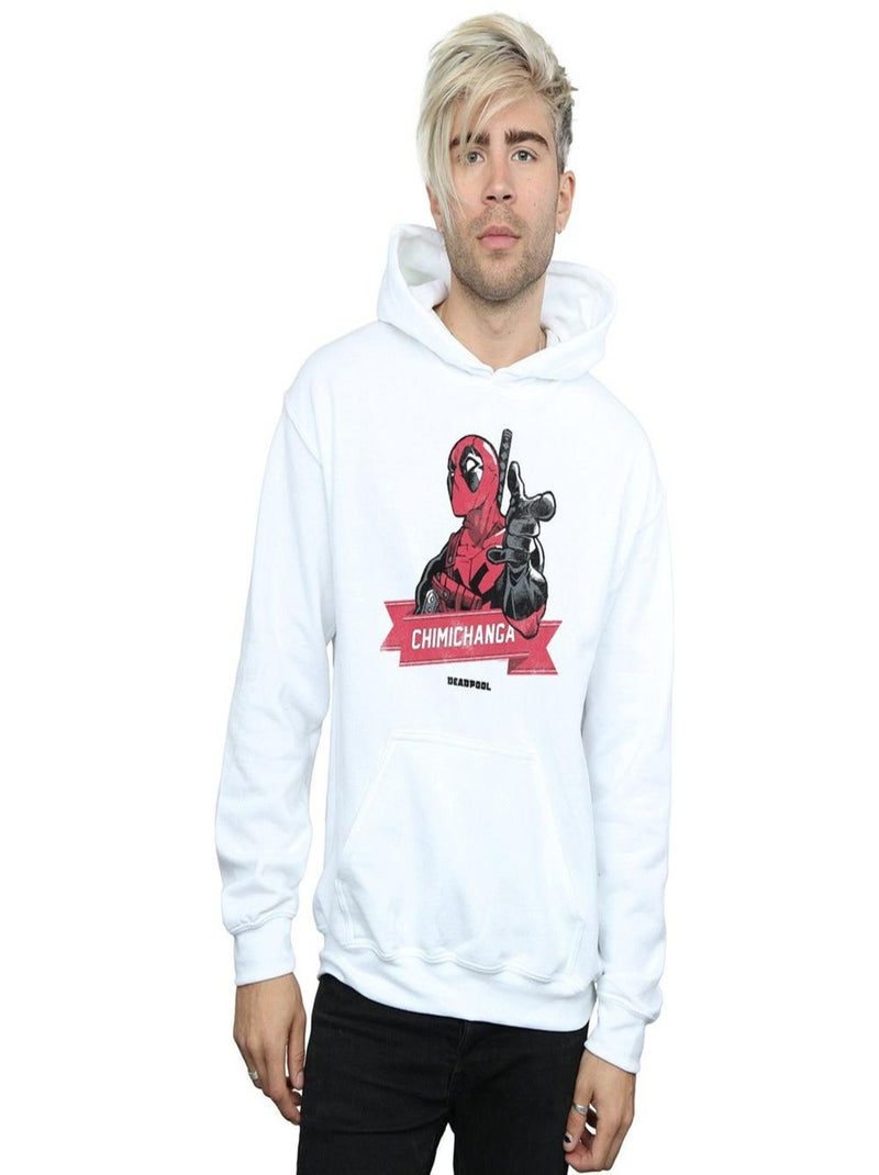 Marvel - Sweat à capuche CHIMICHANGA FINGER Blanc - Kiabi
