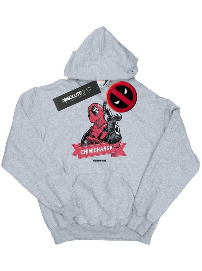 Marvel - Sweat à capuche CHIMICHANGA FINGER Gris chiné - Kiabi