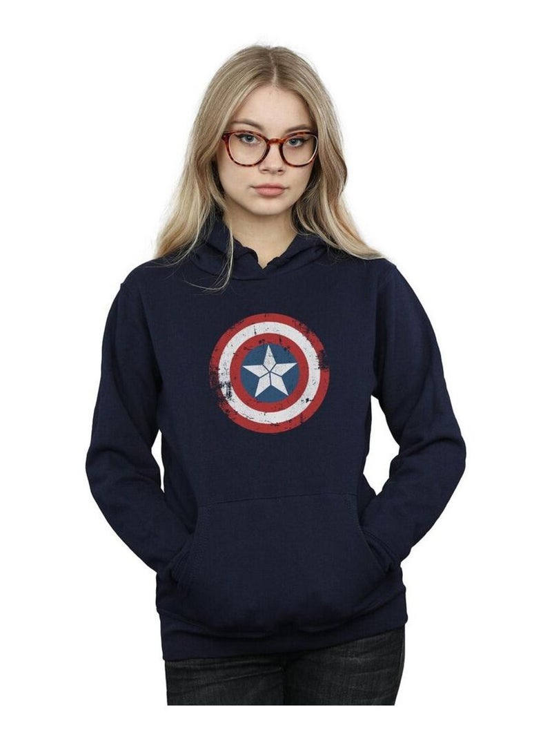 Marvel - Sweat à capuche CIVIL WAR Bleu marine - Kiabi