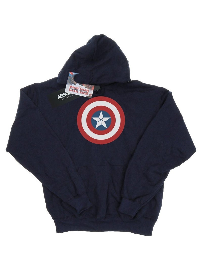 Marvel - Sweat à capuche CIVIL WAR Bleu marine - Kiabi