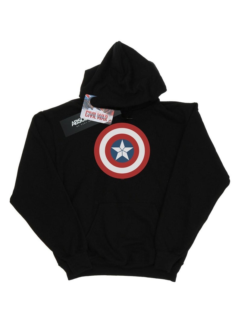 Marvel - Sweat à capuche CIVIL WAR Noir - Kiabi