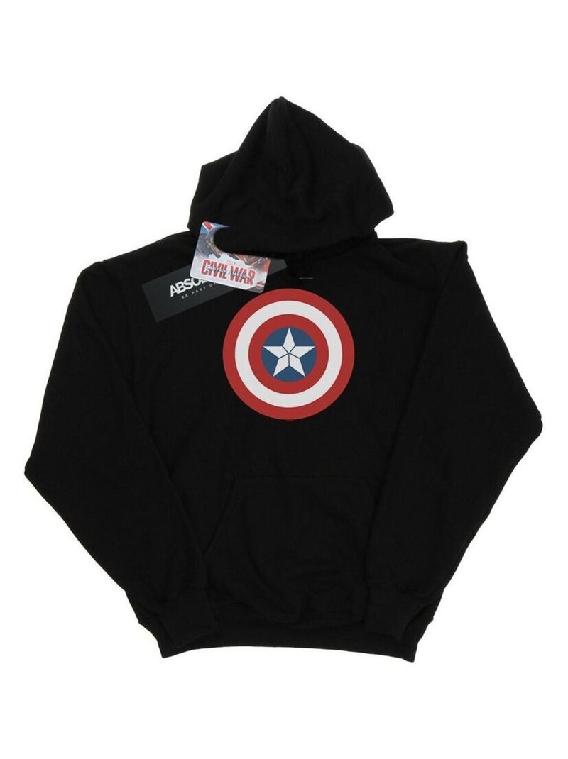 Marvel - Sweat à capuche CIVIL WAR Noir - Kiabi