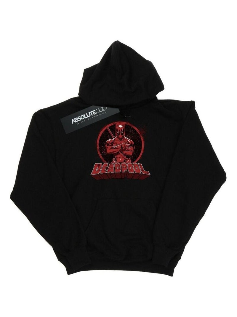 Marvel - Sweat à capuche CROSSED ARMS Noir - Kiabi