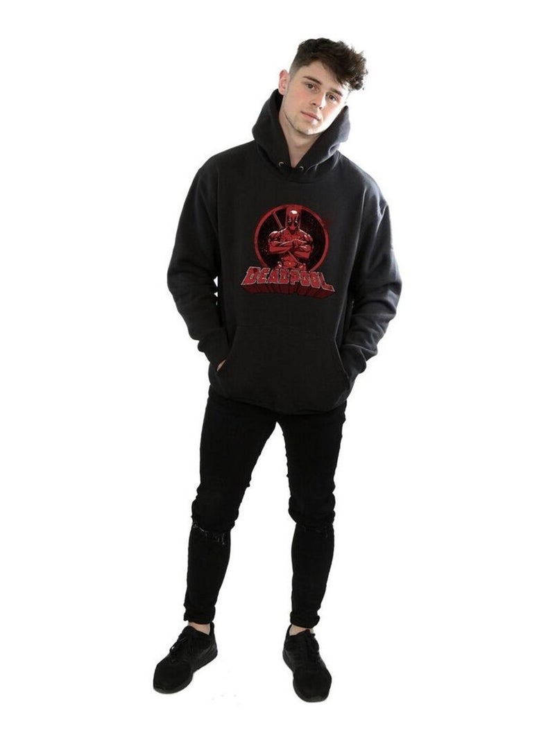 Marvel - Sweat à capuche CROSSED ARMS Noir - Kiabi