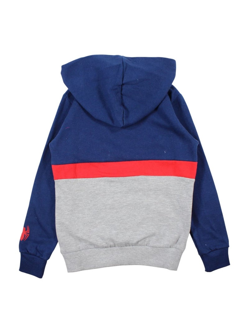 Marvel - Sweat à capuche garçon Spiderman Bleu marine - Kiabi