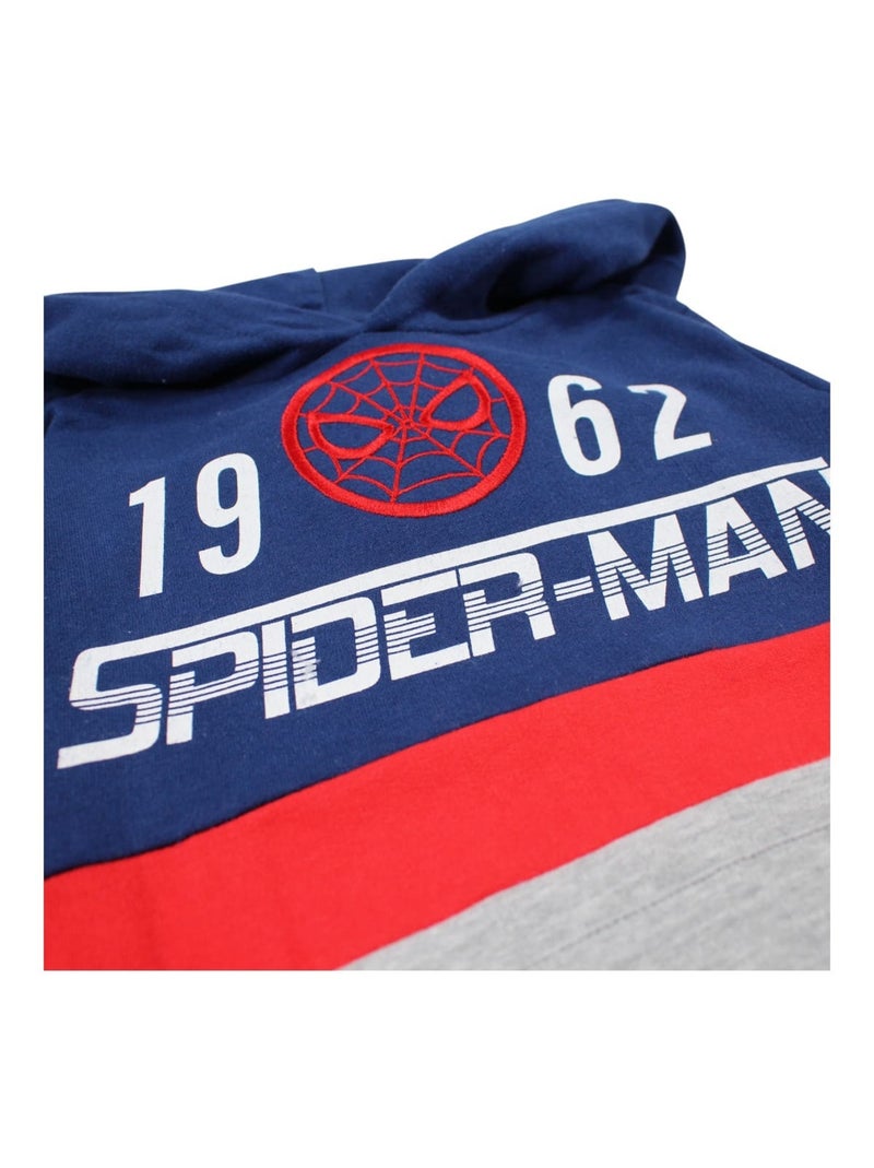 Marvel - Sweat à capuche garçon Spiderman Bleu marine - Kiabi