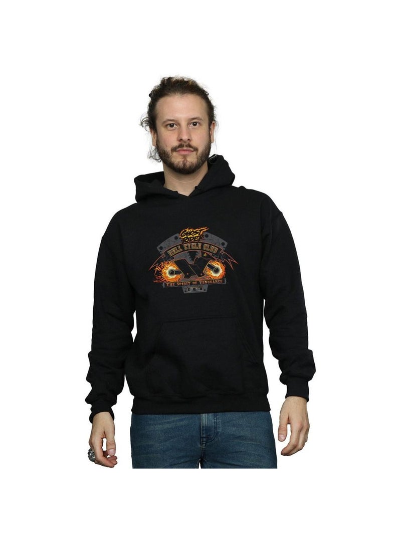 Marvel - Sweat à capuche GHOST RIDER HELL CYCLE CLUB Noir - Kiabi