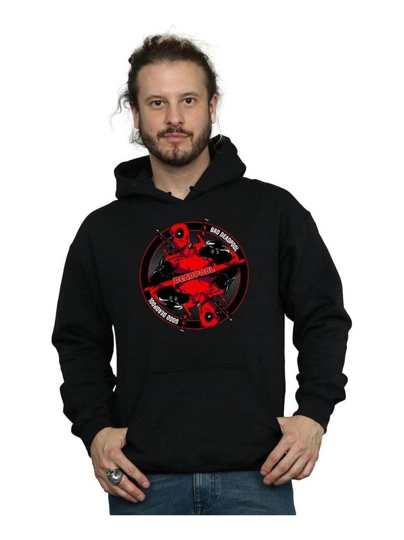 Marvel - Sweat à capuche GOOD BAD Noir - Kiabi