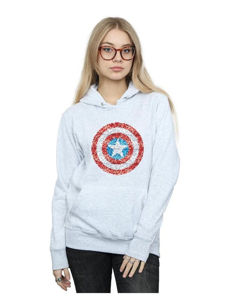 Marvel - Sweat à capuche Gris chiné - Kiabi