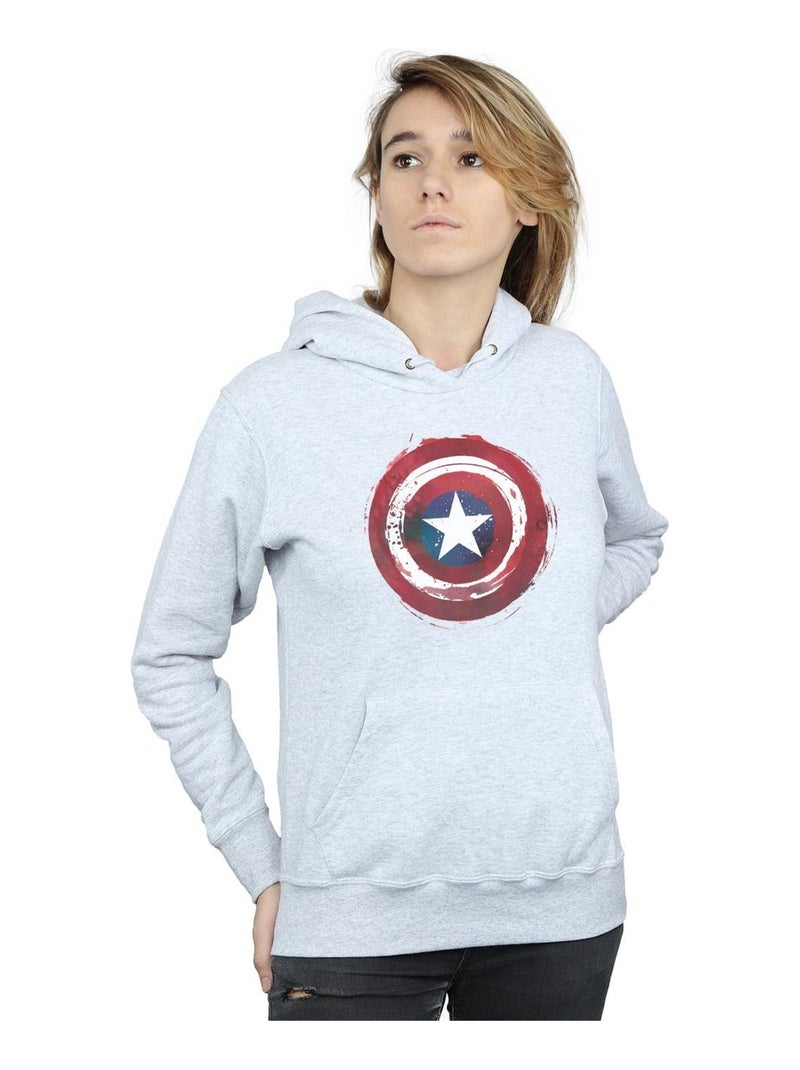 Marvel - Sweat à capuche Gris chiné - Kiabi