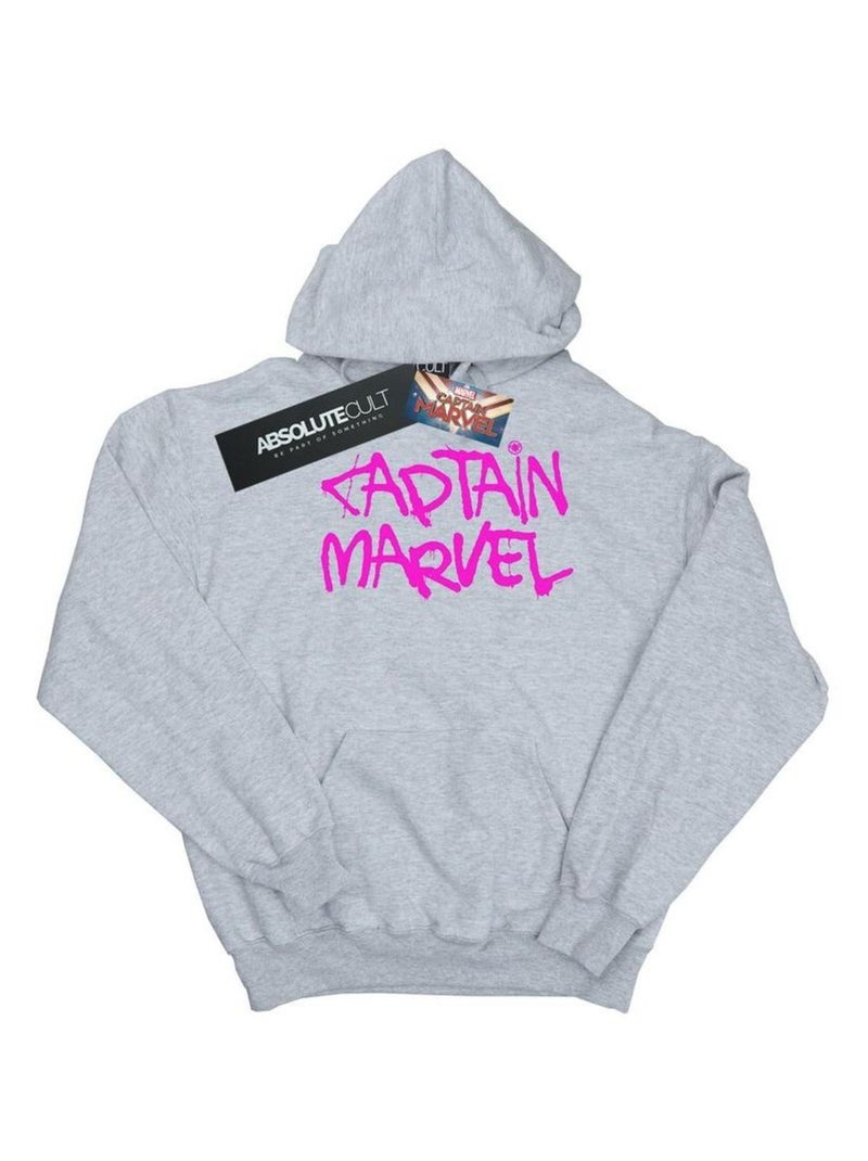 Marvel - Sweat à capuche Gris chiné - Kiabi