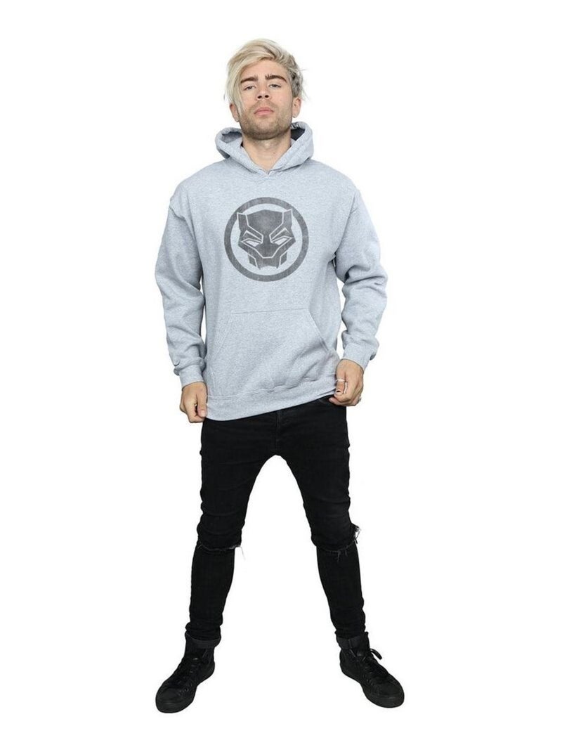 Marvel - Sweat à capuche Gris chiné - Kiabi