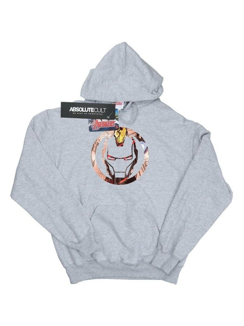 Marvel - Sweat à capuche Gris chiné - Kiabi
