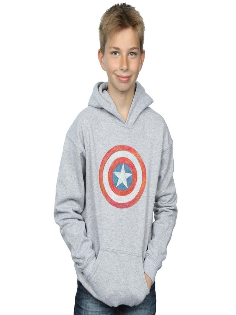 Marvel - Sweat à capuche Gris chiné - Kiabi