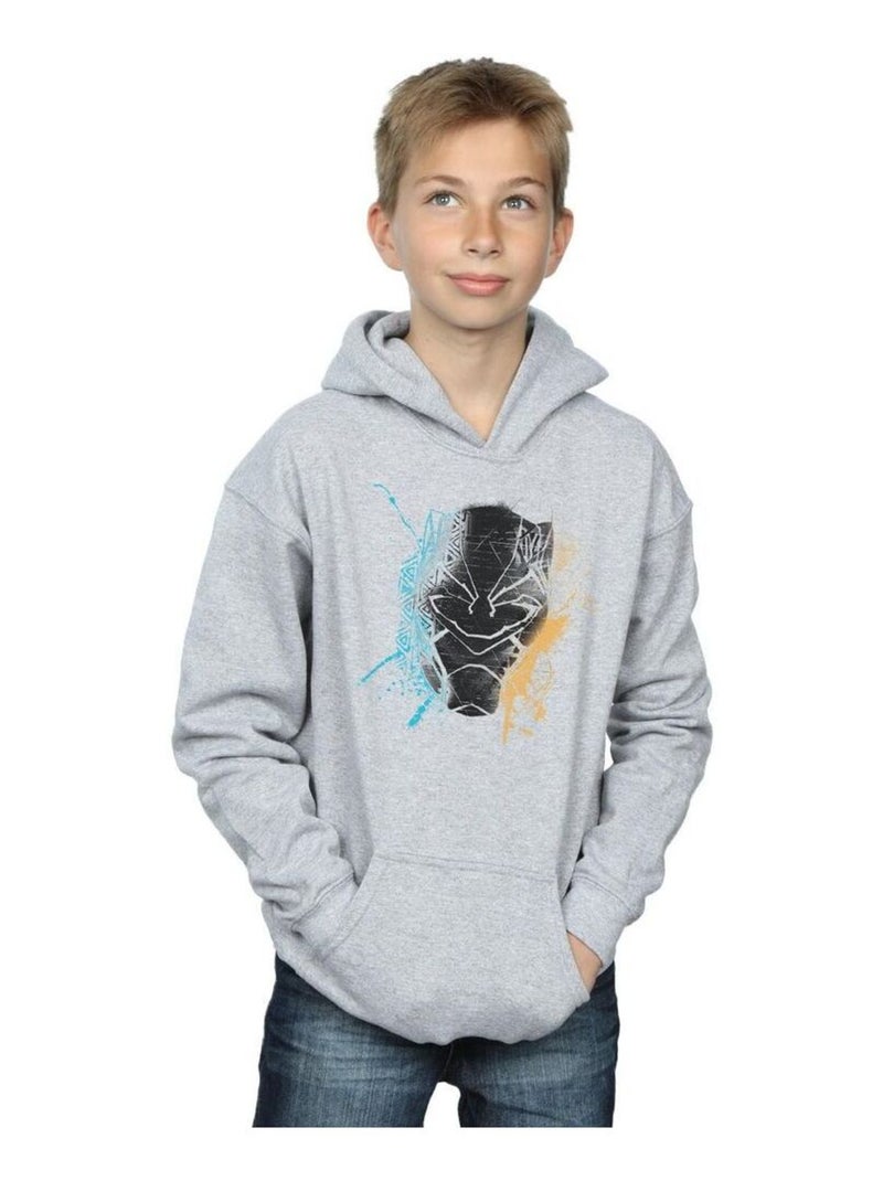 Marvel - Sweat à capuche Gris chiné - Kiabi