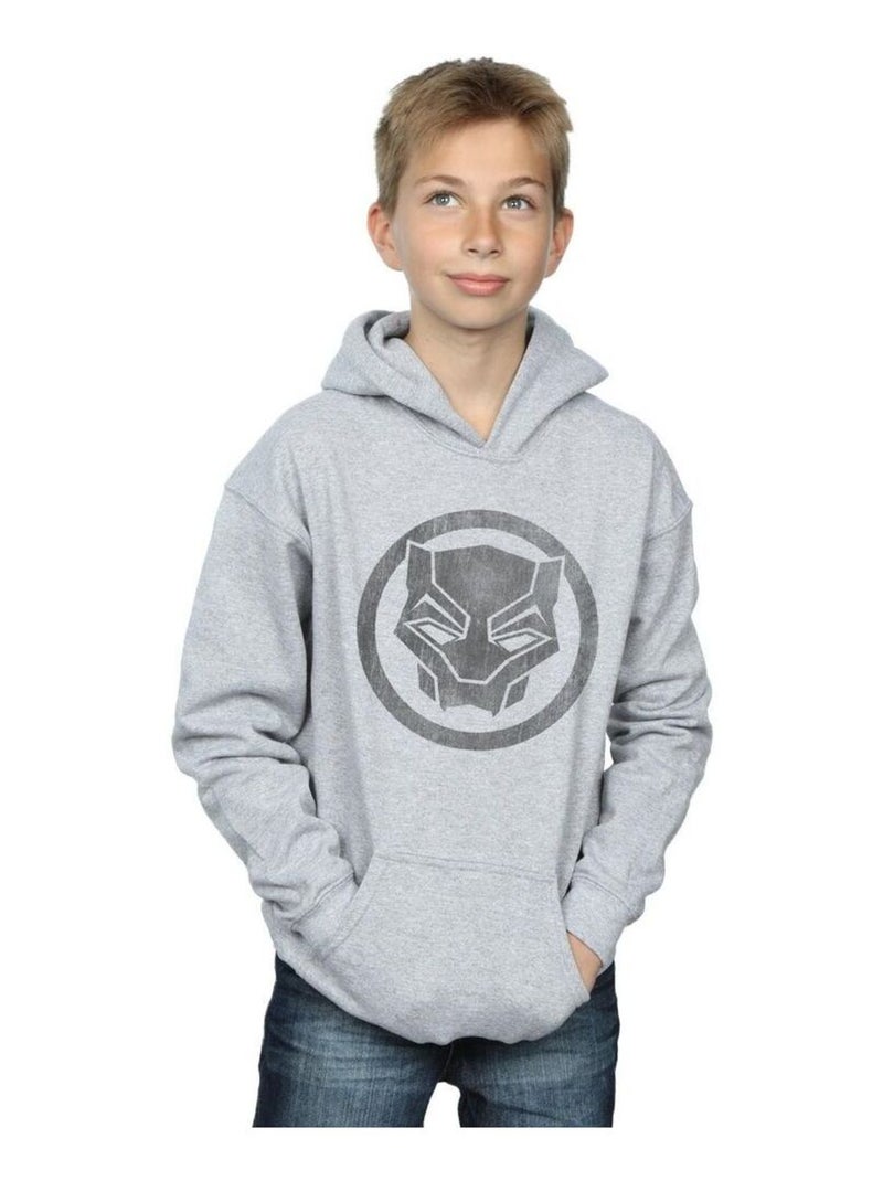 Marvel - Sweat à capuche Gris chiné - Kiabi