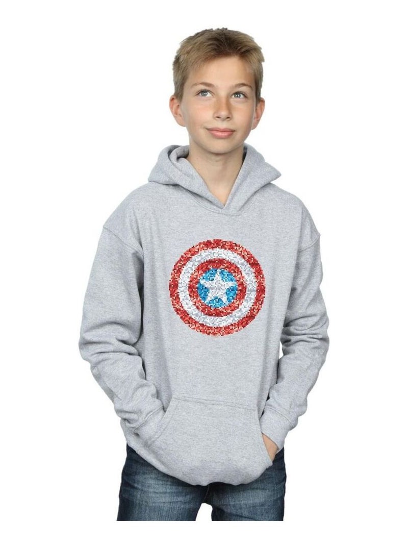 Marvel - Sweat à capuche Gris chiné - Kiabi