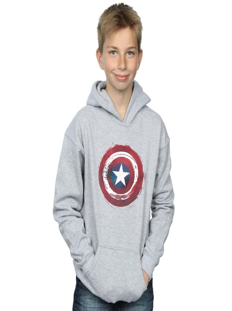 Marvel - Sweat à capuche Gris chiné - Kiabi