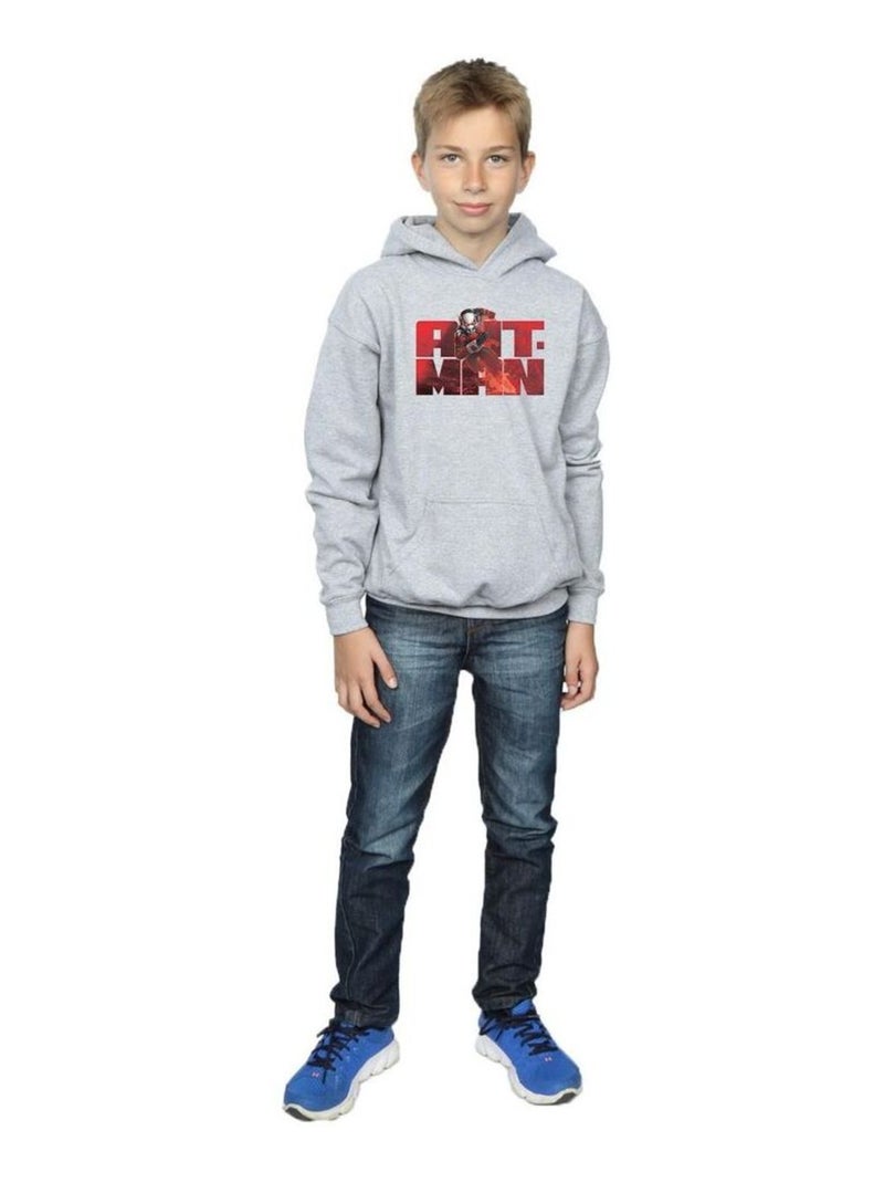 Marvel - Sweat à capuche Gris chiné - Kiabi