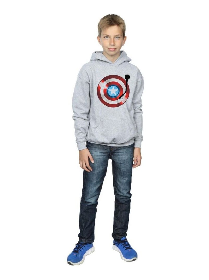 Marvel - Sweat à capuche Gris chiné - Kiabi