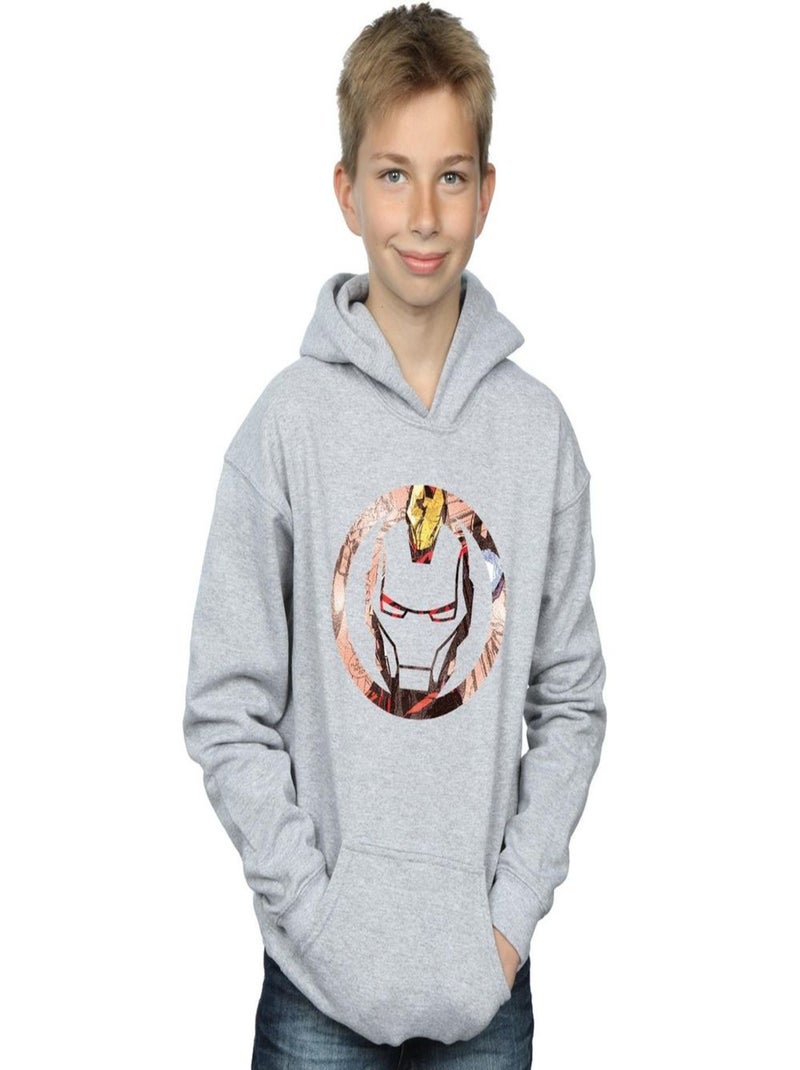 Marvel - Sweat à capuche Gris chiné - Kiabi