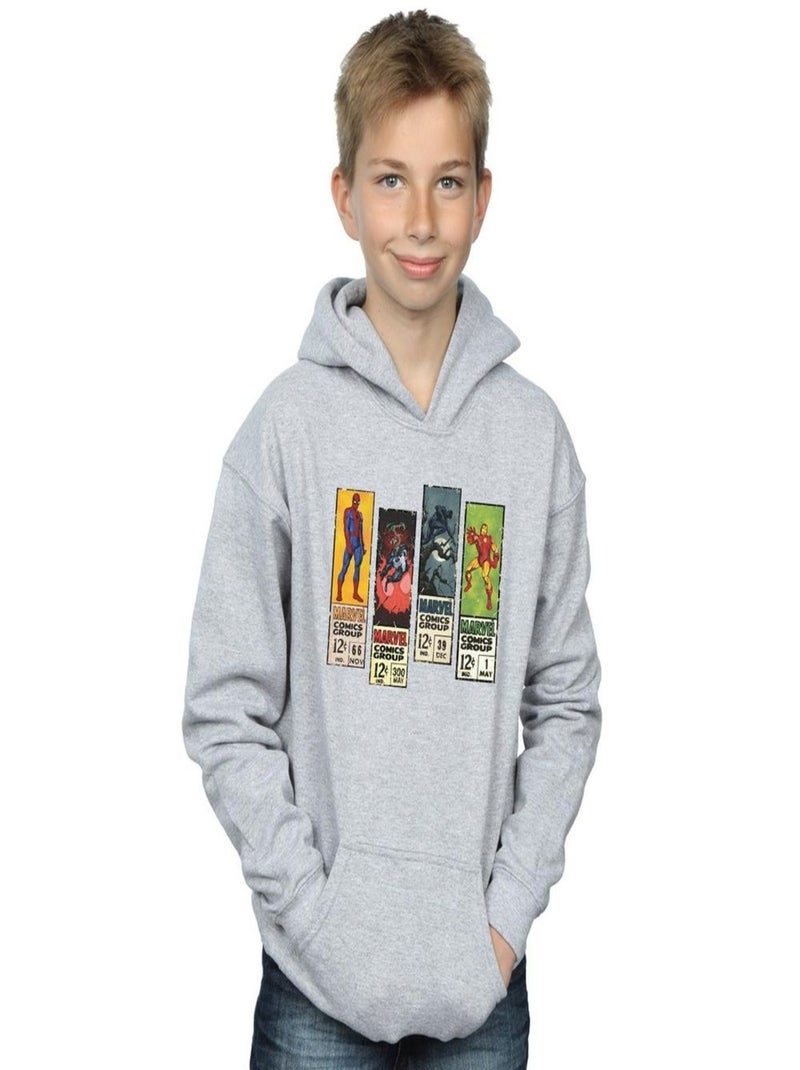Marvel - Sweat à capuche Gris chiné - Kiabi