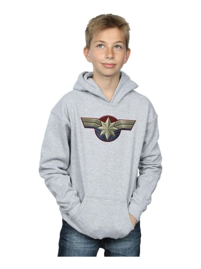 Marvel - Sweat à capuche Gris chiné - Kiabi