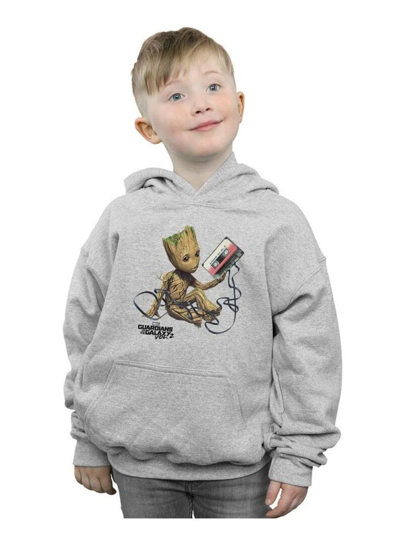 Marvel - Sweat à capuche GUARDIANS OF THE GALAXY Gris chiné - Kiabi