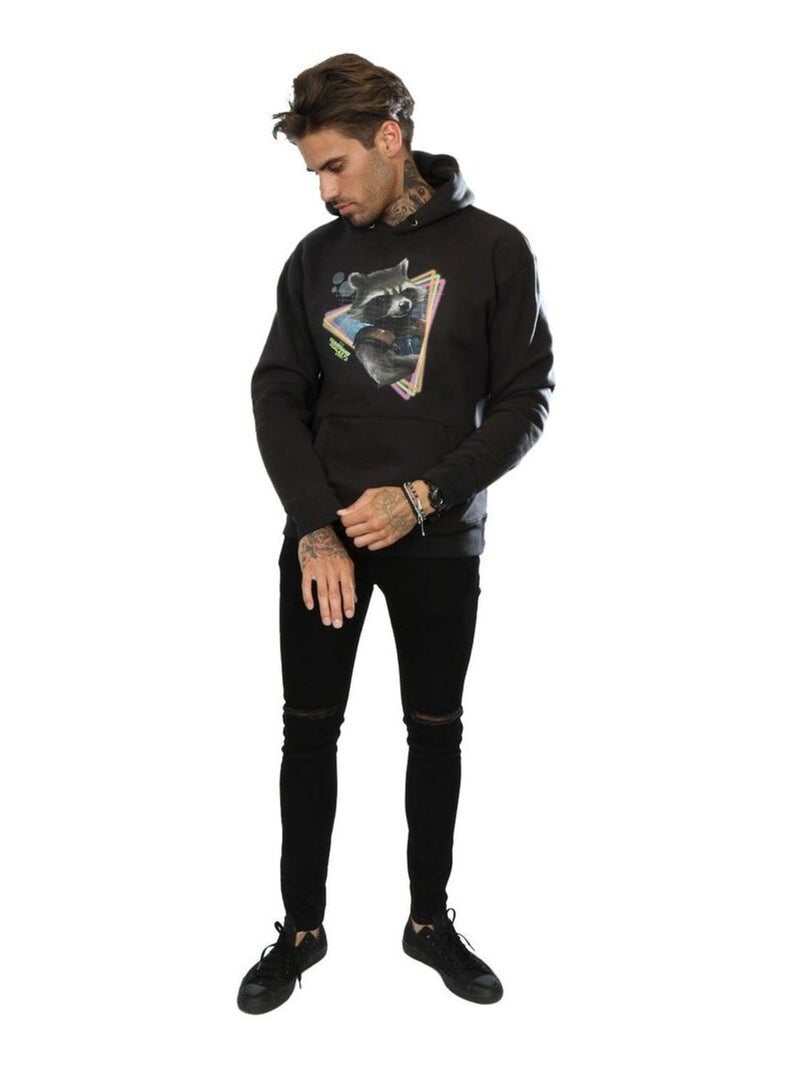 Marvel - Sweat à capuche GUARDIANS OF THE GALAXY Noir - Kiabi