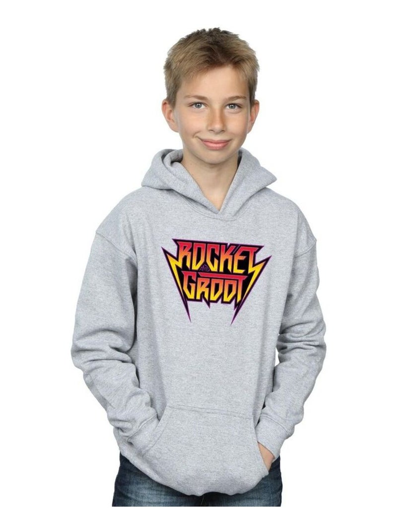 Marvel - Sweat à capuche GUARDIANS OF THE GALAXY VOL. Gris chiné - Kiabi