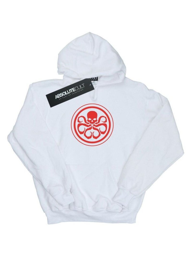 Marvel - Sweat à capuche HYDRA Blanc - Kiabi