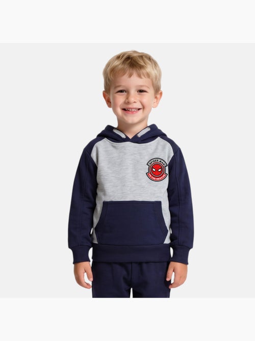 Marvel - sweat à capuche imprimé, manches longues, poche kangourou et finitions bord-côte - Kiabi Marvel - sweat à capuche imprimé, manches longues, poche kangourou et finitions bord-côte - Kiabi