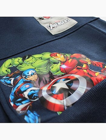 Marvel - sweat à capuche imprimé, poche kangourou