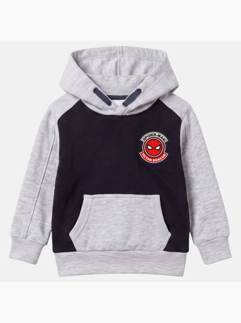 Marvel - sweat à capuche imprimé, poche kangourou Gris - Kiabi