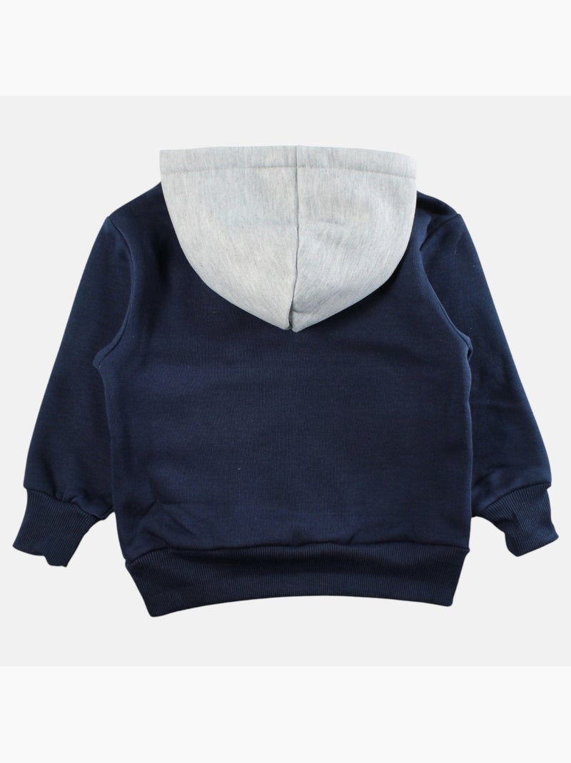 Marvel - sweat à capuche imprimé poche kangourou, manches longues Bleu marine - Kiabi
