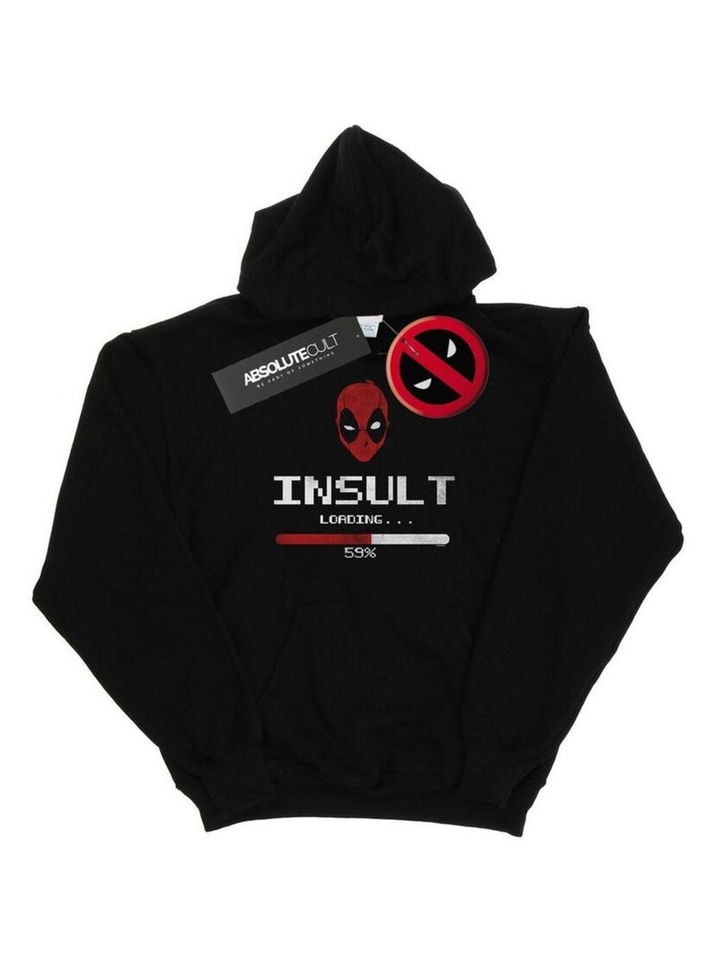 Marvel - Sweat à capuche INSULT LOADING Noir - Kiabi