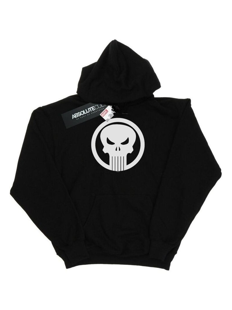 Marvel - Sweat à capuche Le Punisseur SKULL CIRCLE Noir - Kiabi