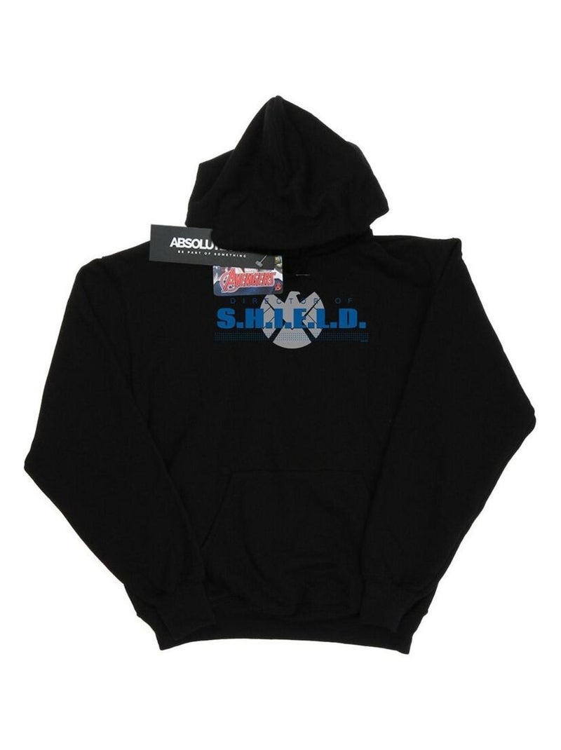 Marvel - Sweat à capuche Les Agents du S.H.I.E.L.D. DIRECTOR OF SHIELD Noir - Kiabi