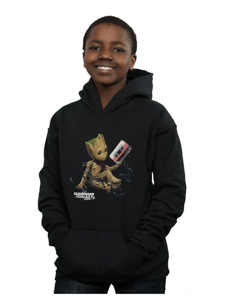 Marvel - Sweat à capuche Les Gardiens de la Galaxie Noir - Kiabi