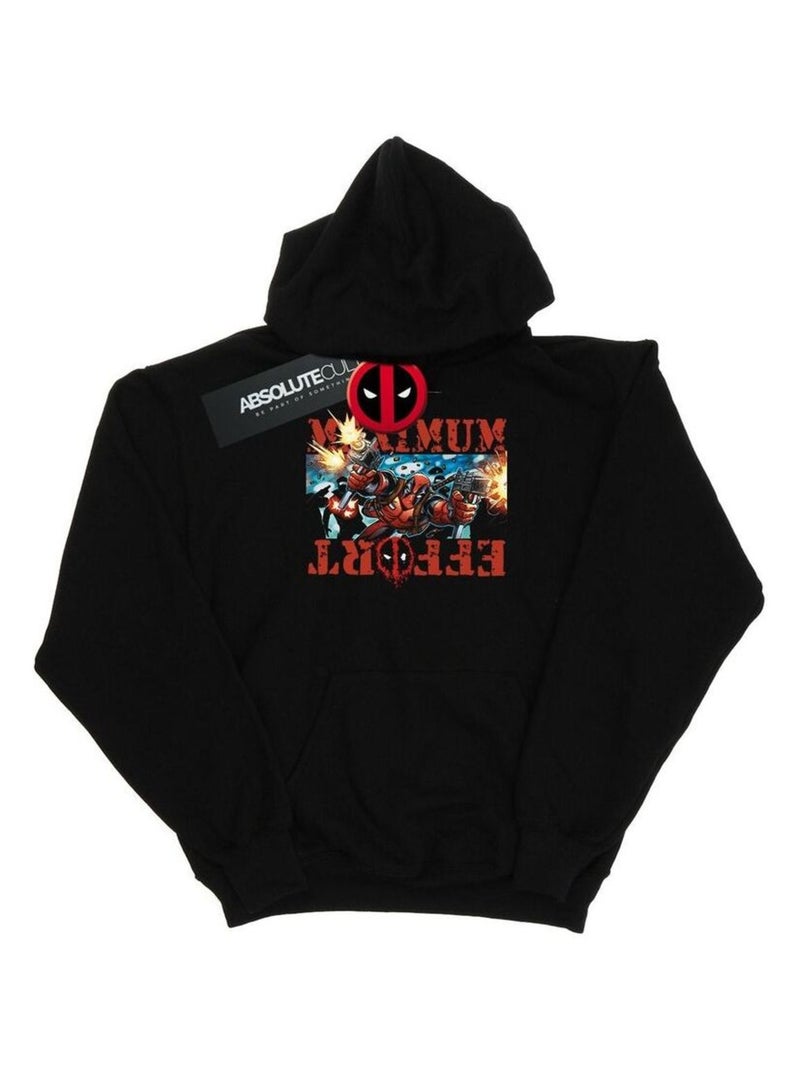Marvel - Sweat à capuche MAXIMUM EFFORT Noir - Kiabi