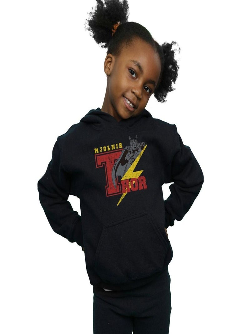 Marvel - Sweat à capuche MJOLNIR Noir - Kiabi