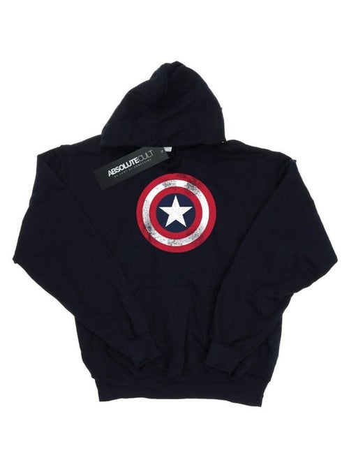 Marvel - Sweat à capuche motif Captain America motif/style bouclier usé - Kiabi Marvel - Sweat à capuche motif Captain America motif/style bouclier usé - Kiabi