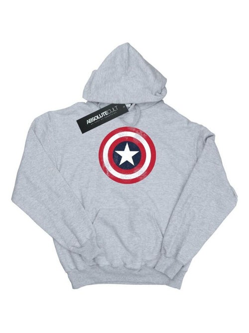 Marvel - Sweat à capuche motif Captain America motif/style bouclier usé - Kiabi Marvel - Sweat à capuche motif Captain America motif/style bouclier usé - Kiabi