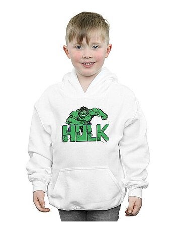 Marvel - Sweat à capuche motif Hulk pixelisé