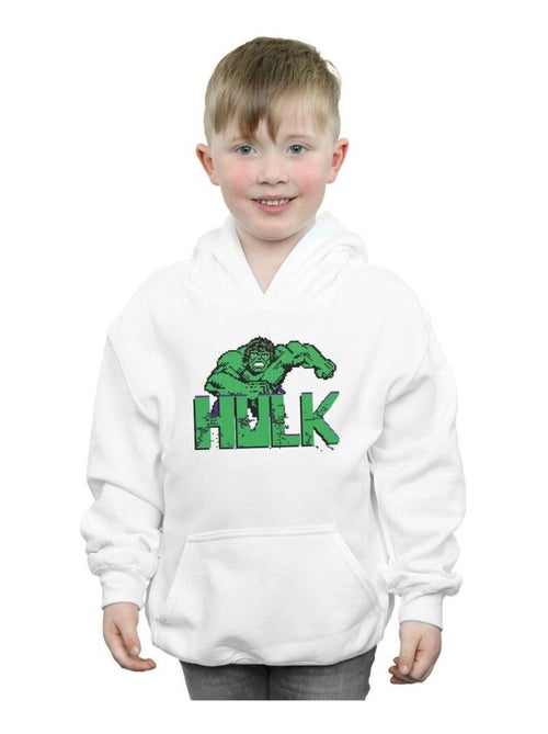 Marvel - Sweat à capuche motif Hulk pixelisé - Kiabi