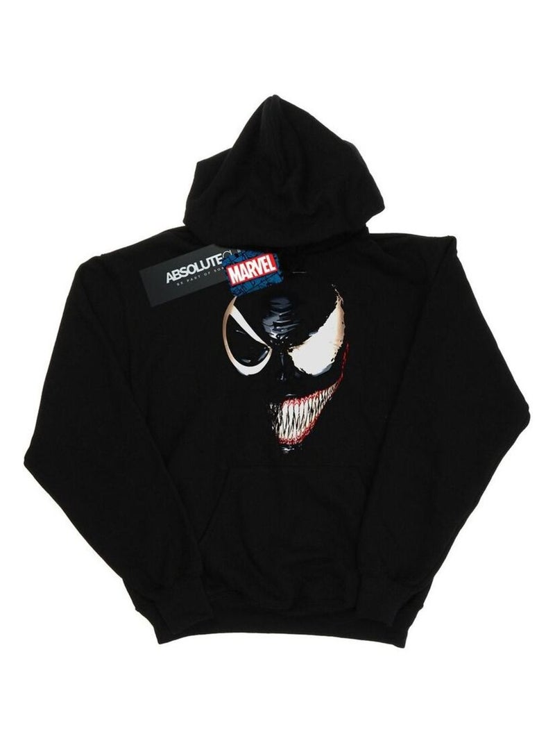 Marvel - Sweat à capuche motif visage divisé de Venin Noir - Kiabi